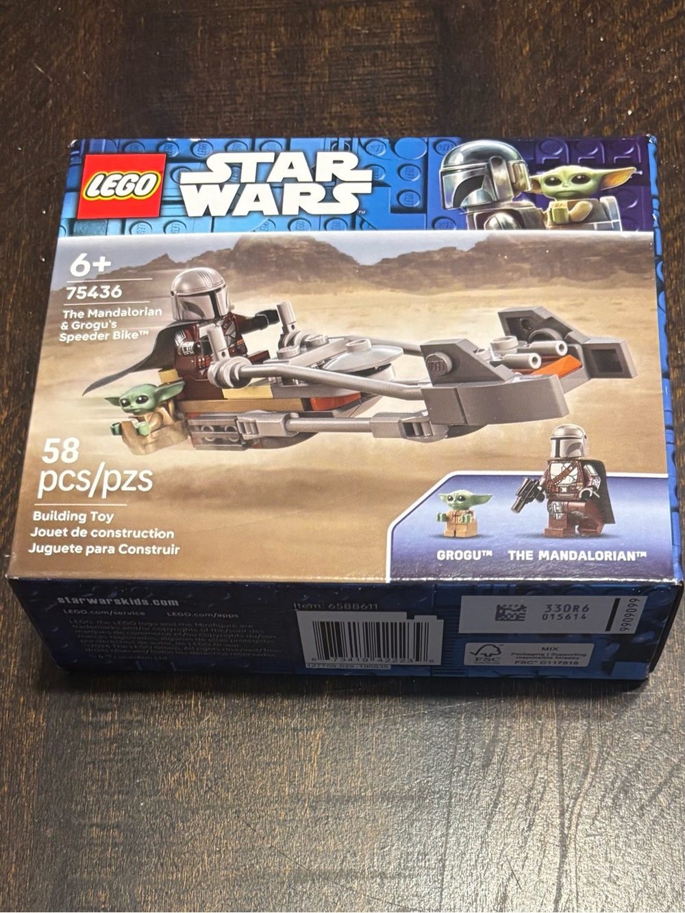 LEGO Star Wars The Mandalorian & Grogu Speeder Bike - Gray, Green, Brown